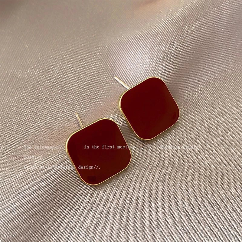 Wholesale s925 silver needle niche high-end female temperament earrings