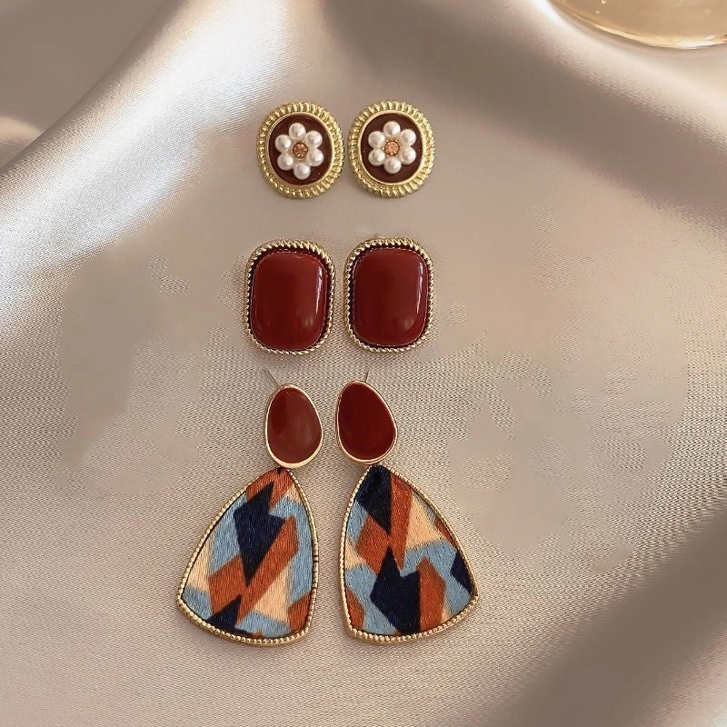 Wholesale s925 silver needle niche high-end female temperament earrings