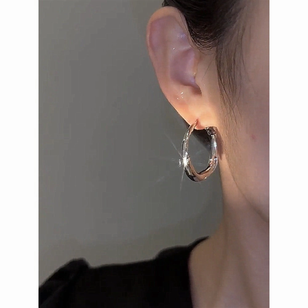 Wholesale S925 Silver Needle with Diamond  Silver Needle   Simp Fashionable All-match Earrings