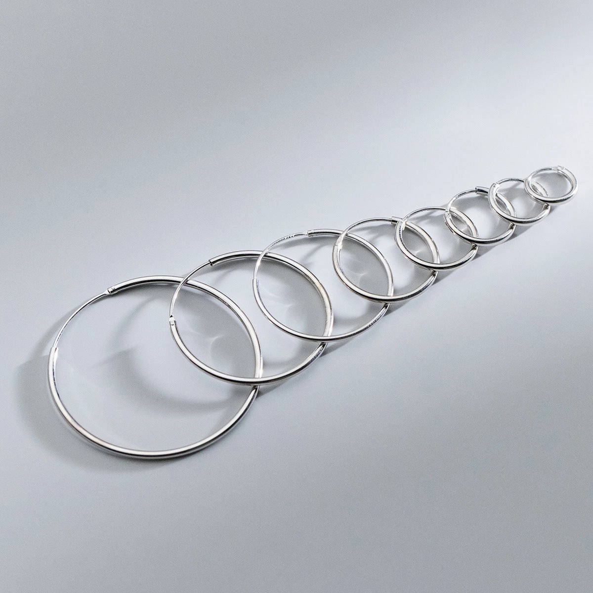 Wholesale S925 Sterling Silver 1.2mm1.5mm Wire Diameter Large Ear Ring