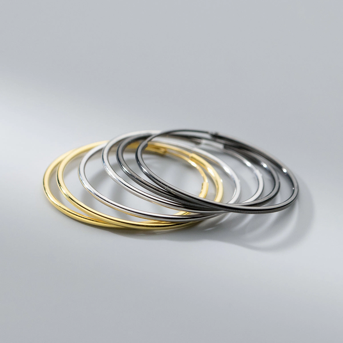 Wholesale S925 Sterling Silver 1.2mm1.5mm Wire Diameter Large Ear Ring