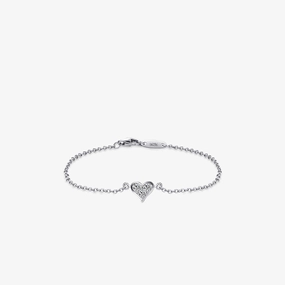 Wholesale S925 Sterling Silver Heart Shape Bracelet OLY-BT-MoD009