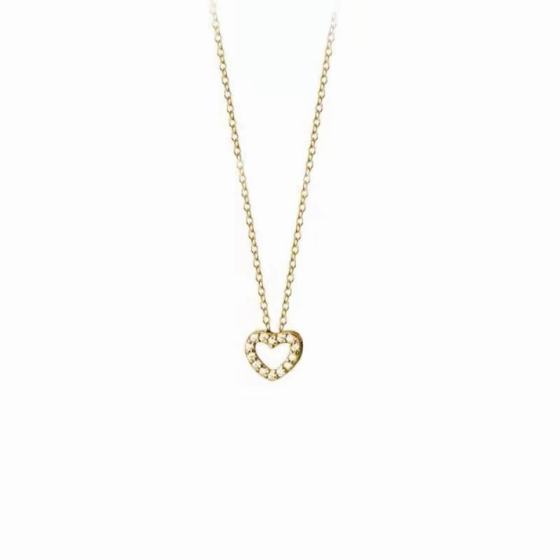 Wholesale S925 Sterling Silver Love Necklace Clavicle Chain