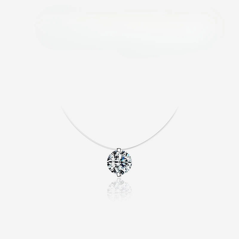 Wholesale S925 Sterling Silver Personality Temperament Diamond Japanese Sweet Clavicle Chain