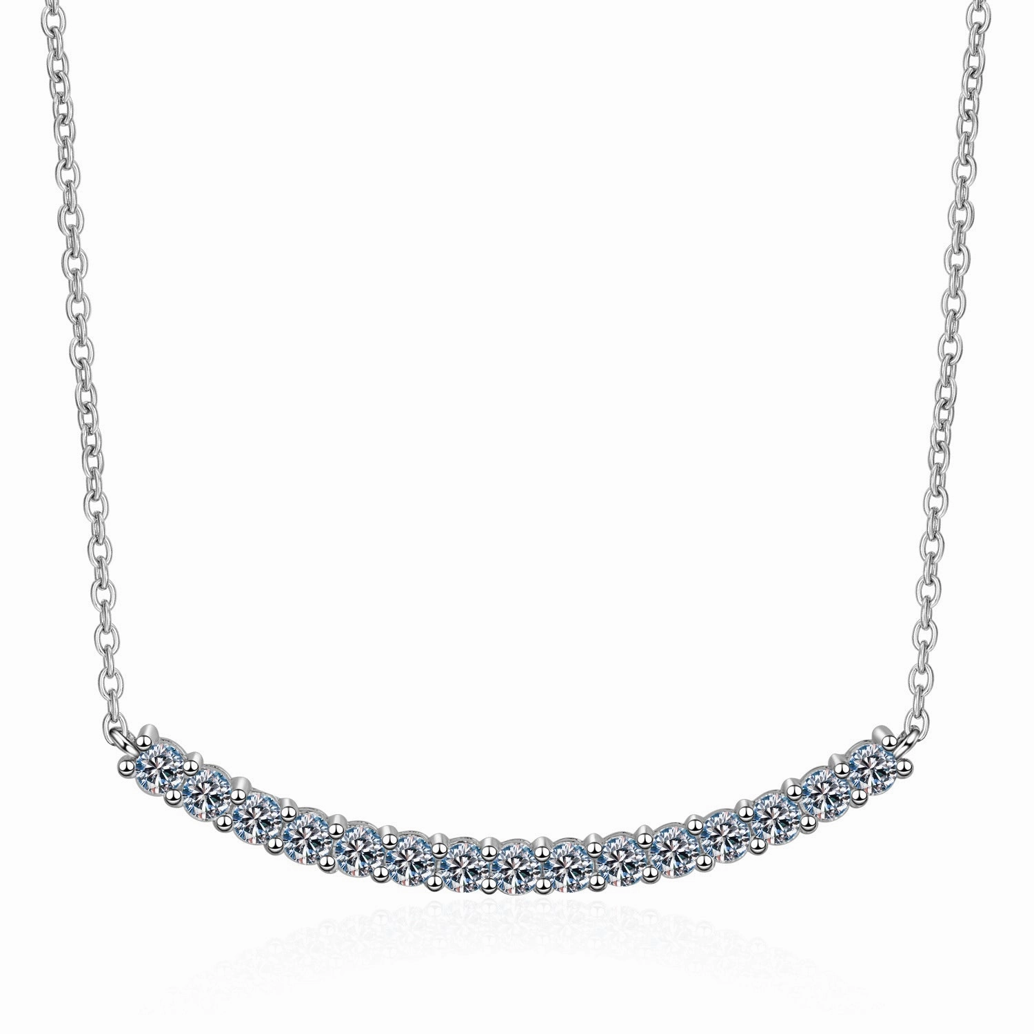 Wholesale S925 Sterling Silver Smiley Face Necklace