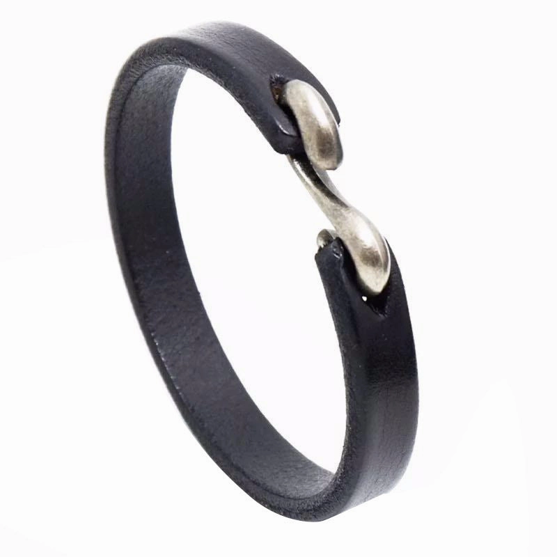 Wholesale S Buckle Leather Bracelets