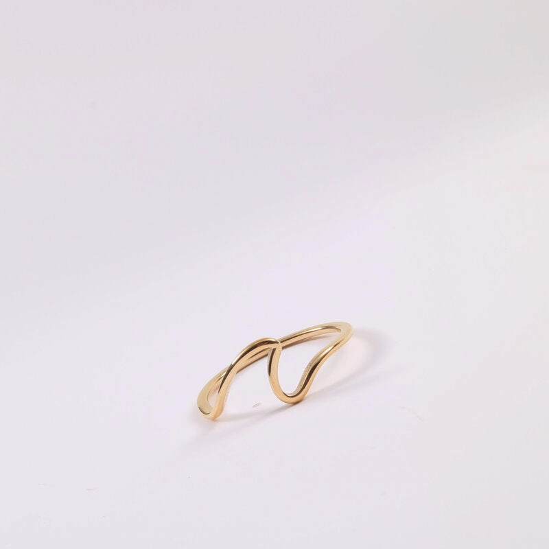 Wholesale Seagull Titanium Steel 18K Gold Plated Ring