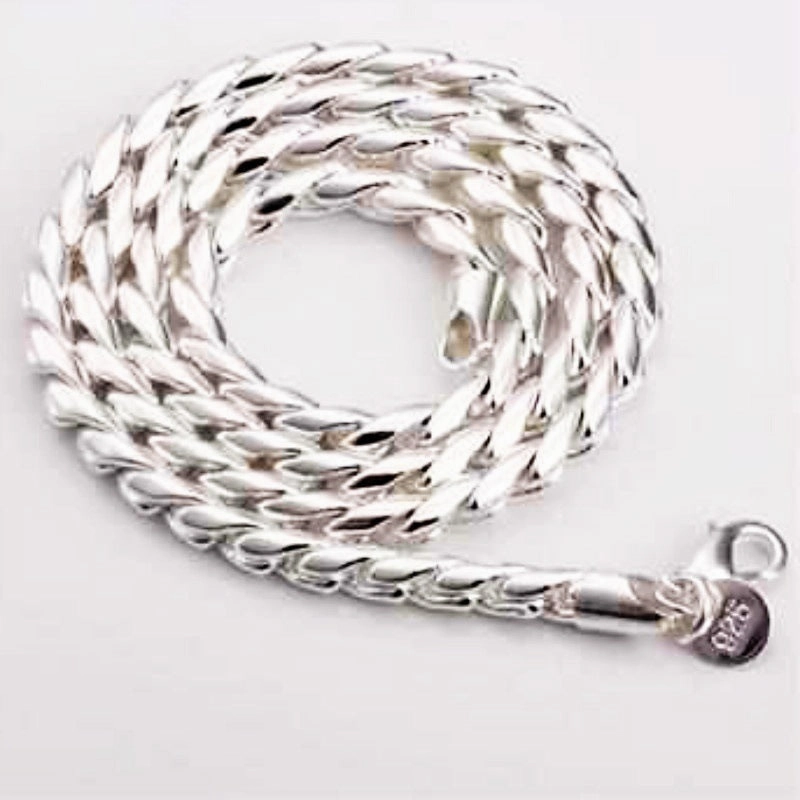 Wholesale Silver Foxtail Alloy Bracelet Jewelry Set