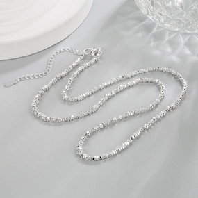 Wholesale Silver Necklace with Sparkling Silver