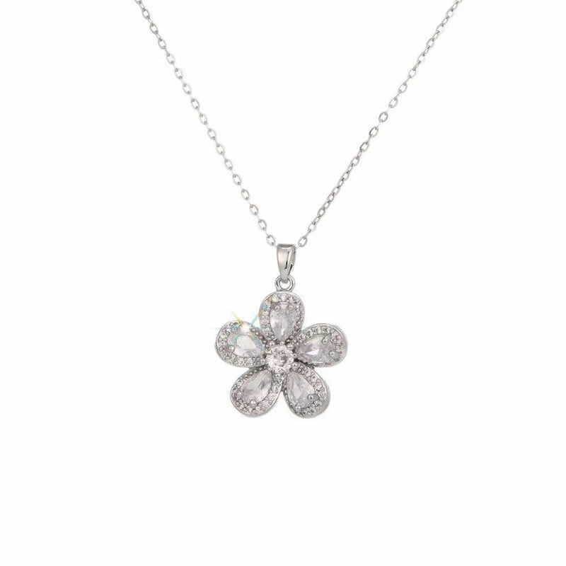 Wholesale Simple and Color Preserving Titanium Steel Women's Versatile Niche High End Exquisite Light Luxury Versatile Simple Necklace