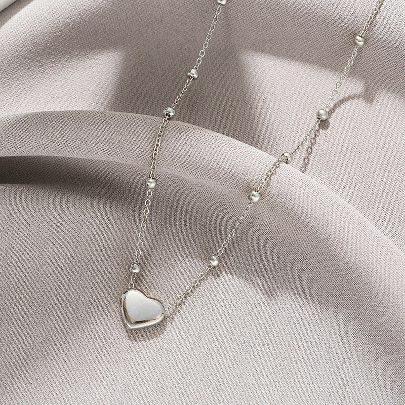 Wholesale Simple and Color Preserving Titanium Steel Women's Versatile Niche High End Exquisite Light Luxury Versatile Simple Necklace