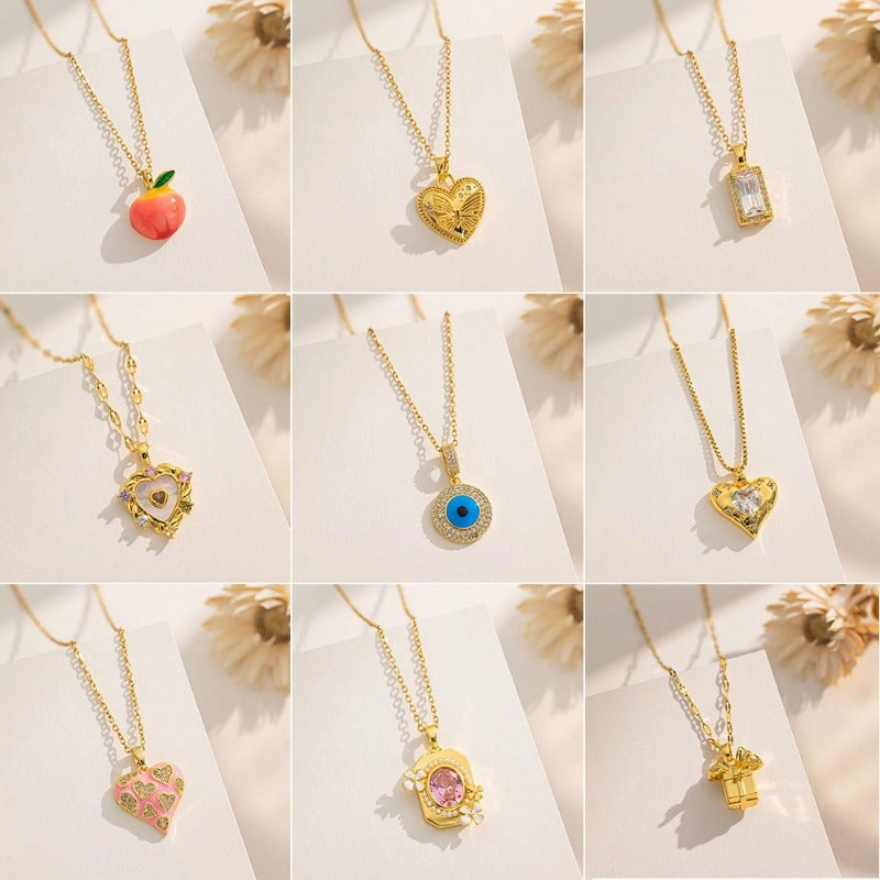 Wholesale Simple and Color Preserving Titanium Steel Women's Versatile Niche High End Exquisite Light Luxury Versatile Simple Necklace
