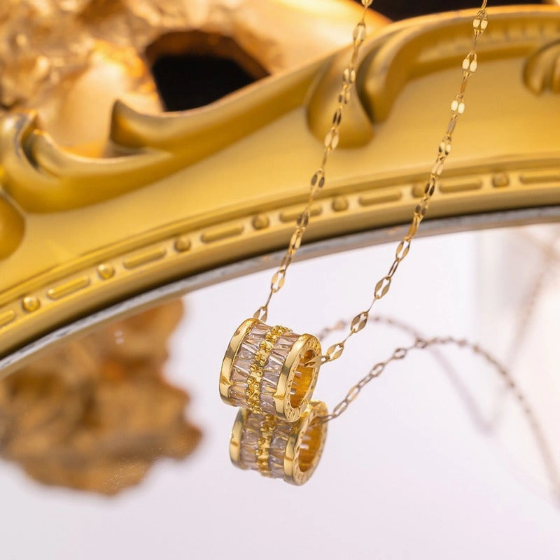 Wholesale Simple and Color Preserving Titanium Steel Women's Versatile Niche High End Exquisite Light Luxury Versatile Simple Necklace