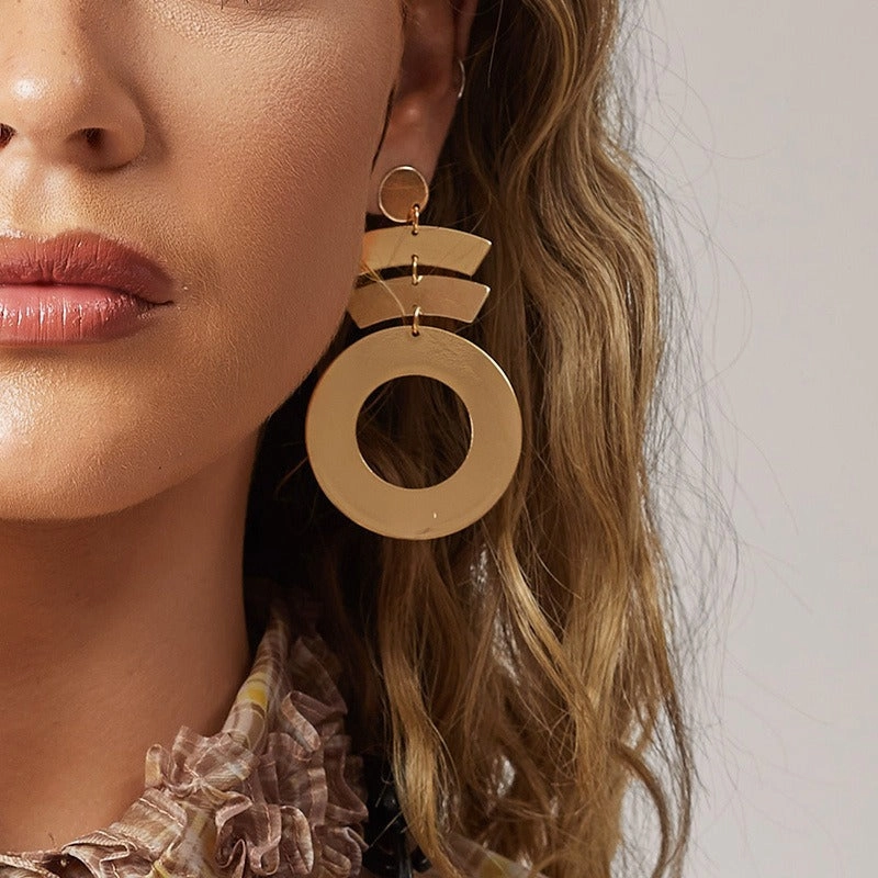 Wholesale Simple and Personalized Large-sized Stud Earrings