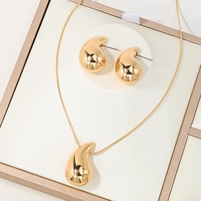 Wholesale  simple fashion jewelry drop earrings necklace