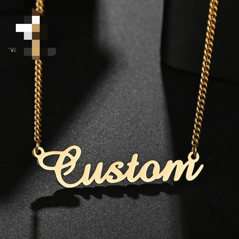 Wholesale Simple Ladies Stainless Steel Necklace