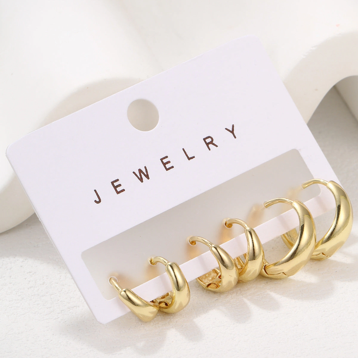 Wholesale Simple large earrings, high-end niche
