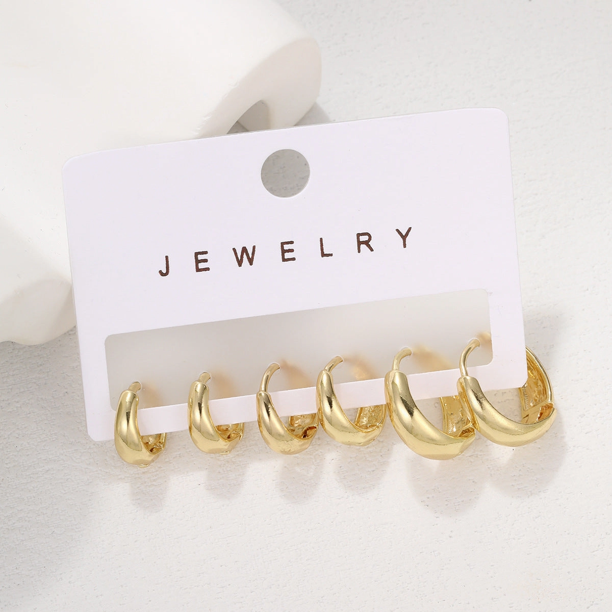 Wholesale Simple large earrings, high-end niche