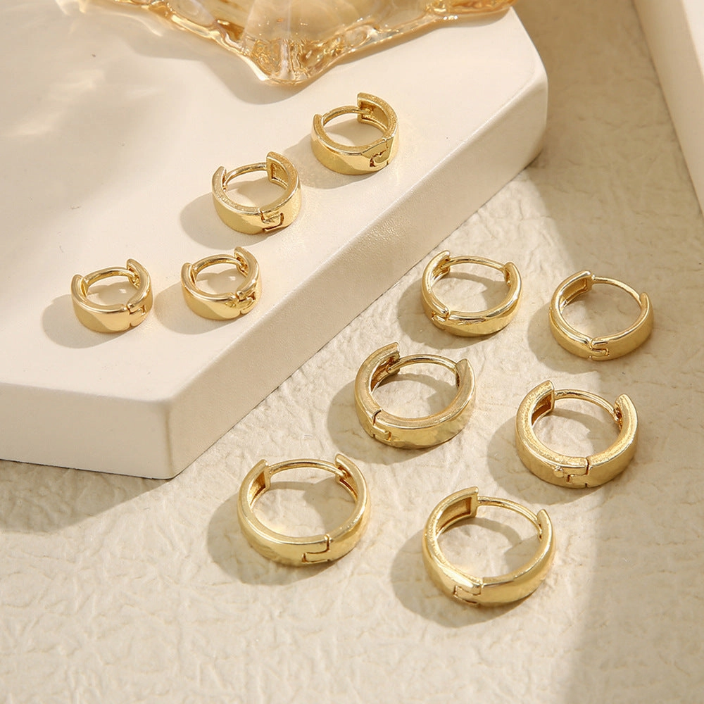 Wholesale Simple large earrings, high-end niche