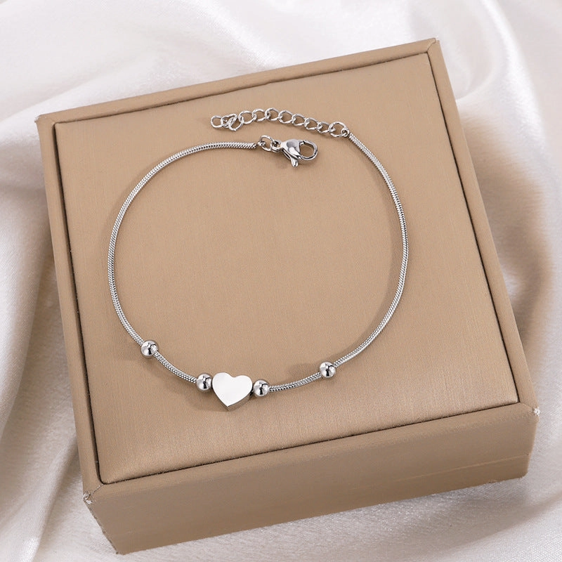 Wholesale Simple Love Titanium Steel Versatile Bracelet