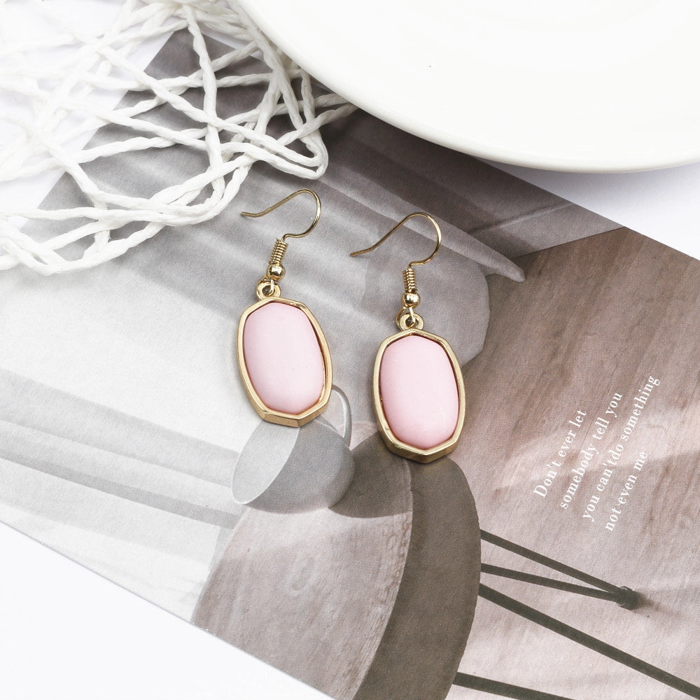 Wholesale Simple Marble Alloy Earrings