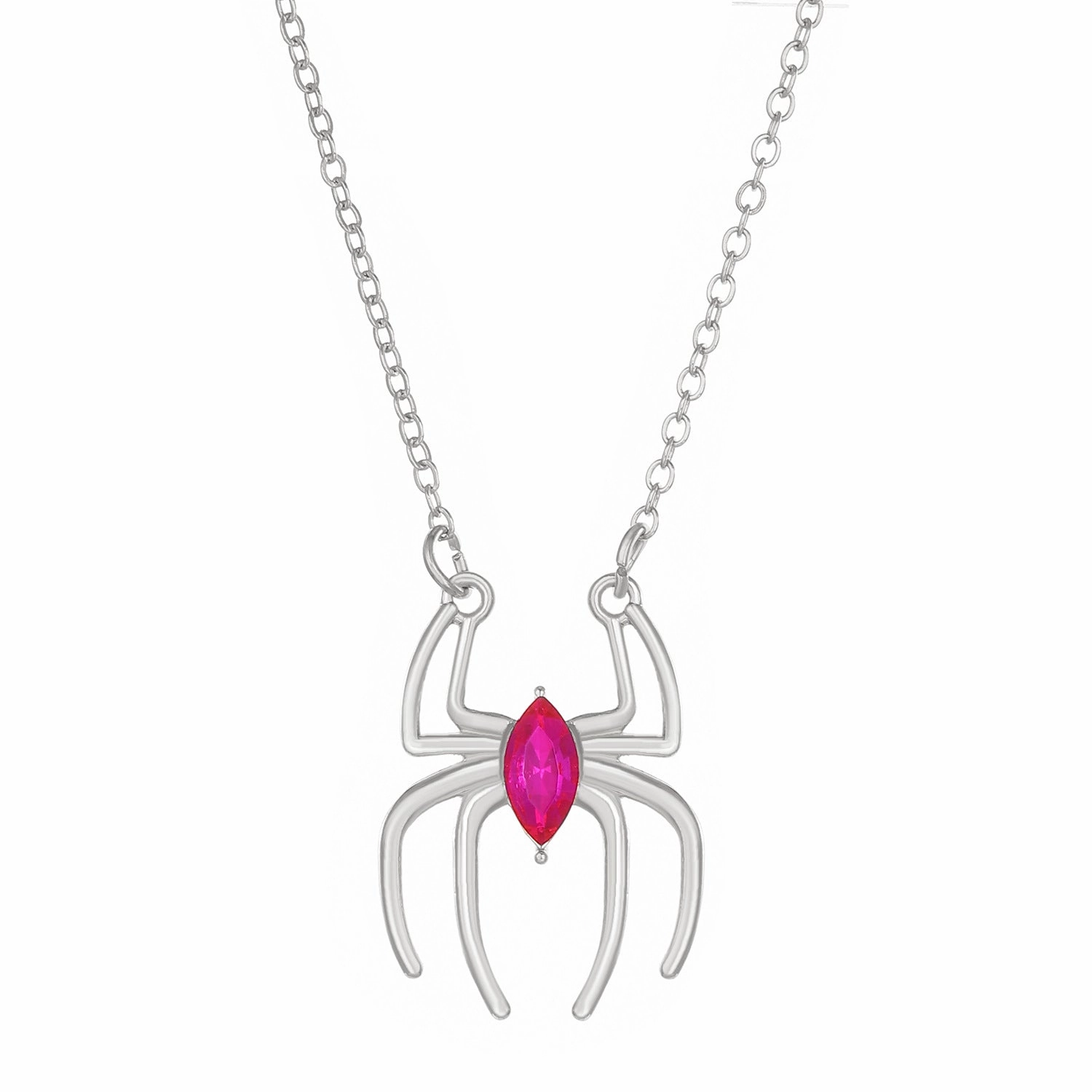 Wholesale Simple Retro Exaggerated Dark Style Spider Ring Necklace