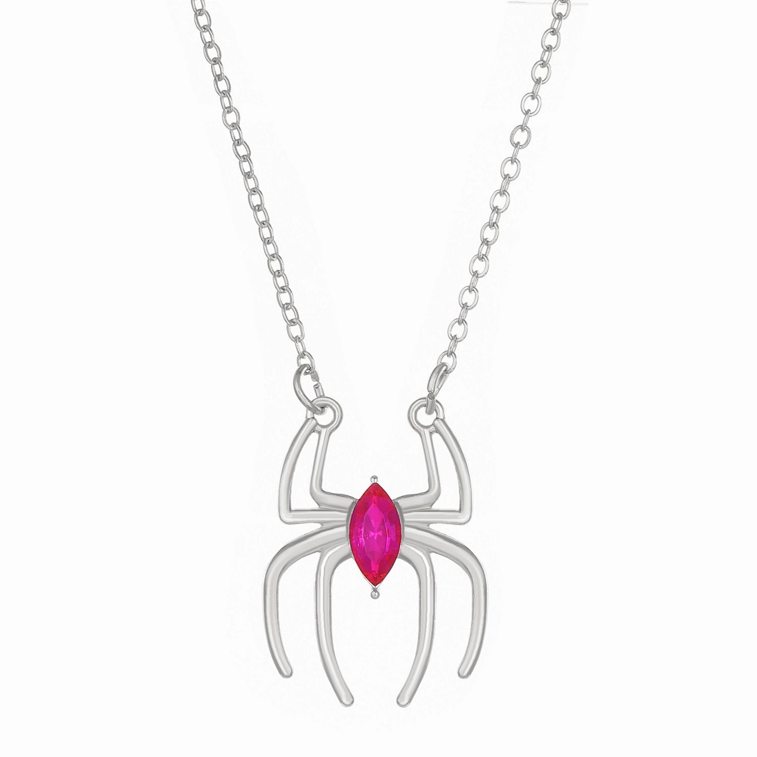 Wholesale Simple Retro Exaggerated Dark Style Spider Ring Necklace