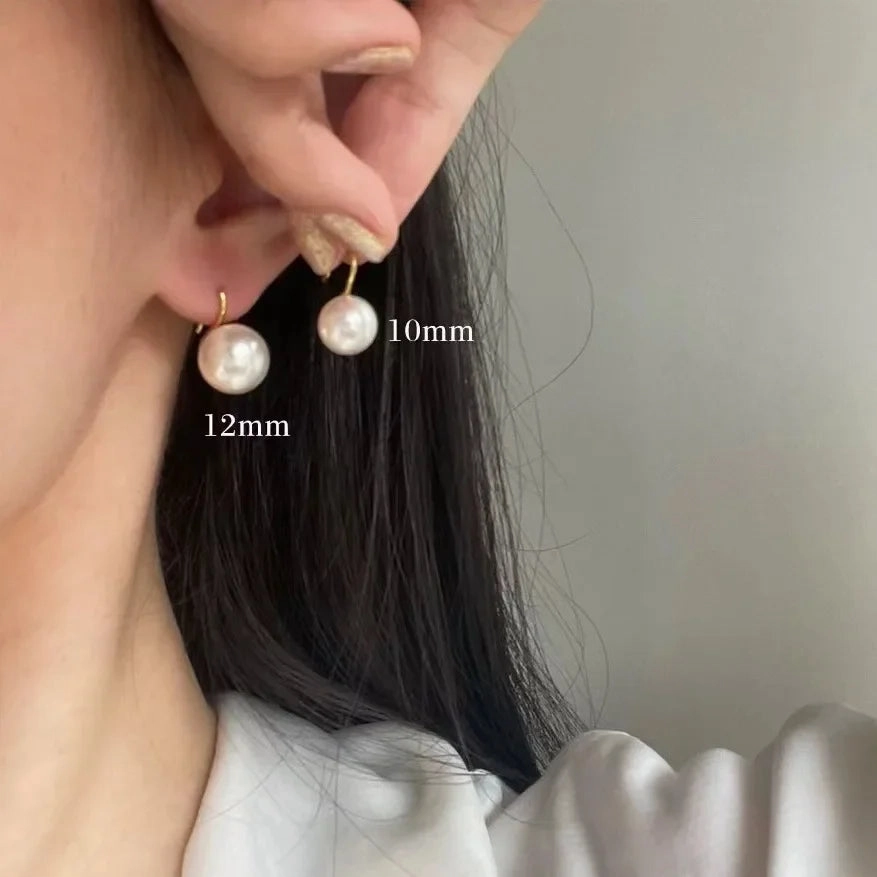 Wholesale Simple Retro Silver Gold Plated Earrings