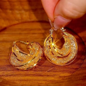 Wholesale Simple Zircon Ear Buckle Earrings