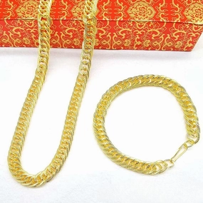 Wholesale Simulated Gold Chain Tycoon Photo Props Hip-hop Style Domineering Men's Big Gold Necklace