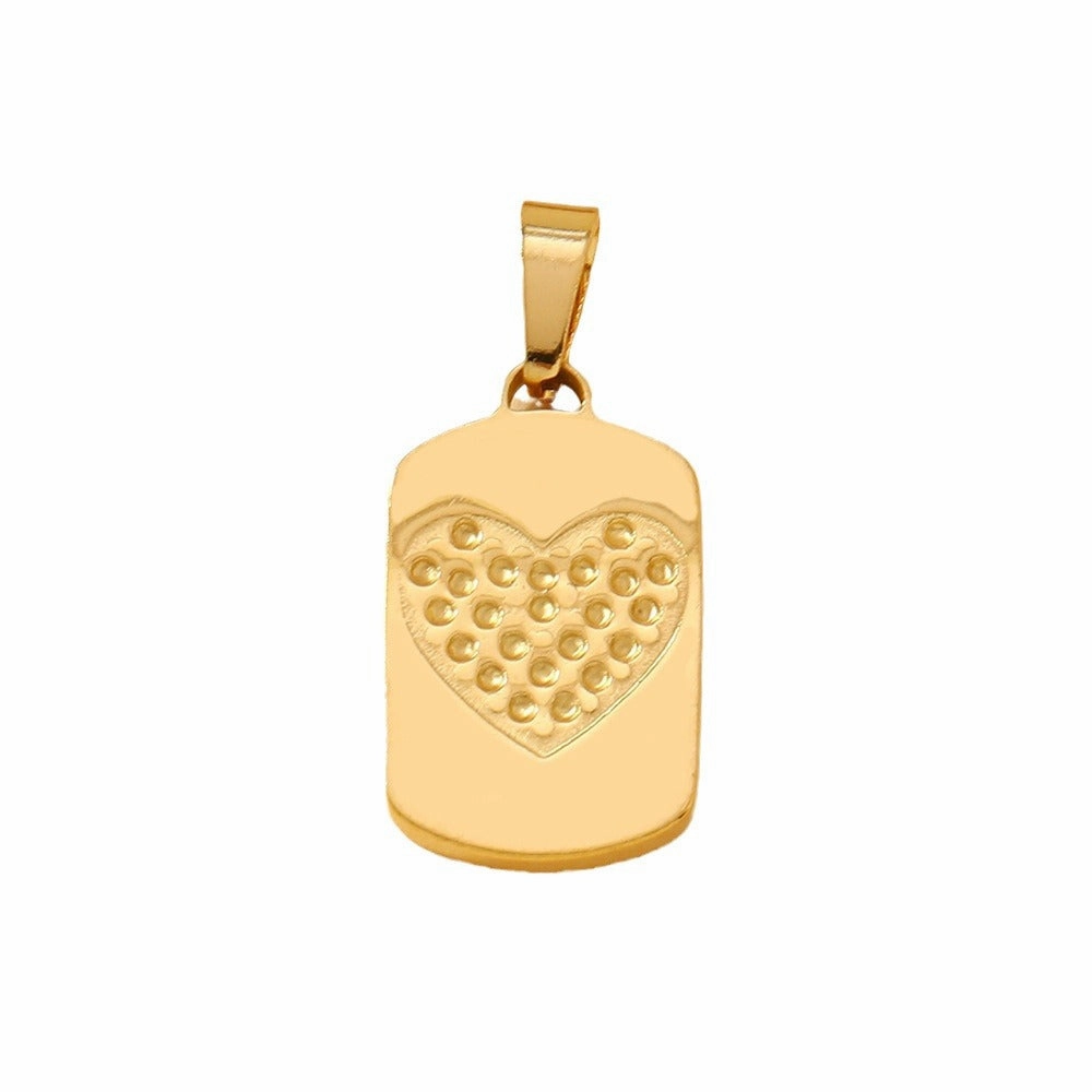 Wholesale Single Pendant Stainless Steel Love Cross Element Pendant DIY Bracelet Necklace Accessories