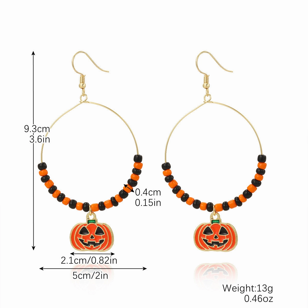 Wholesale Skull Dark Diamond Alloy Pumpkin Spider Halloween Earrings