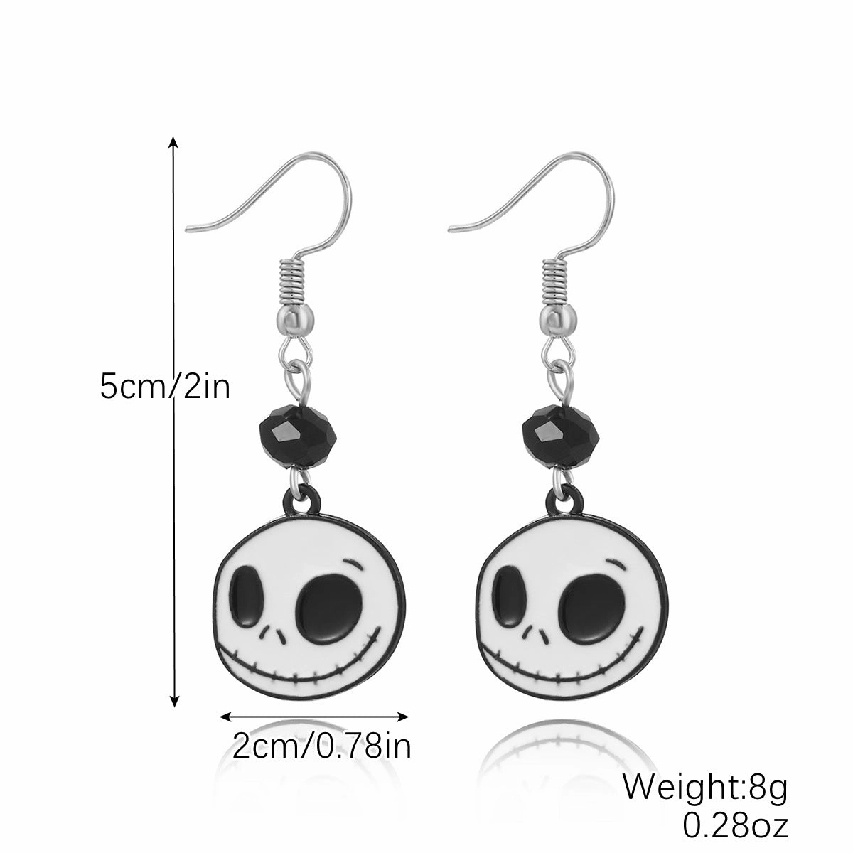 Wholesale Skull Dark Diamond Alloy Pumpkin Spider Halloween Earrings