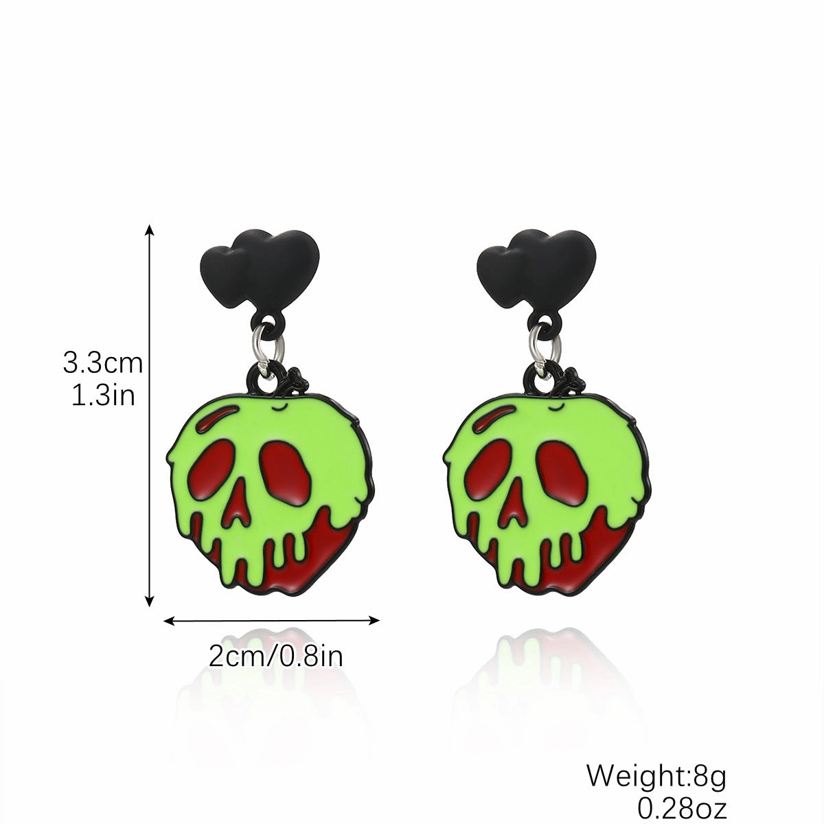 Wholesale Skull Dark Diamond Alloy Pumpkin Spider Halloween Earrings