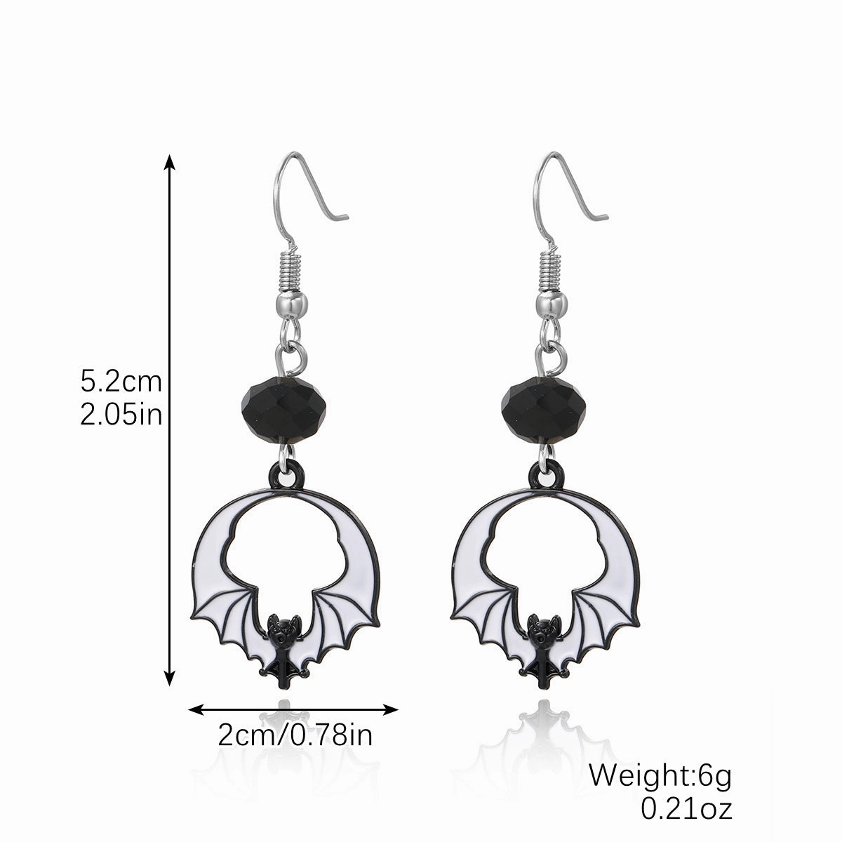 Wholesale Skull Dark Diamond Alloy Pumpkin Spider Halloween Earrings