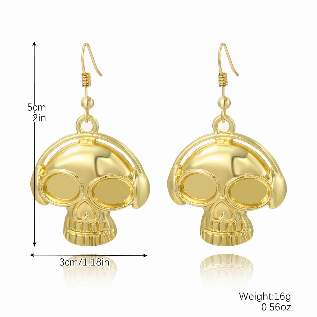 Wholesale Skull Dark Diamond Alloy Pumpkin Spider Halloween Earrings