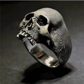 Wholesale Skull Rock Gothic Punk Ring Men