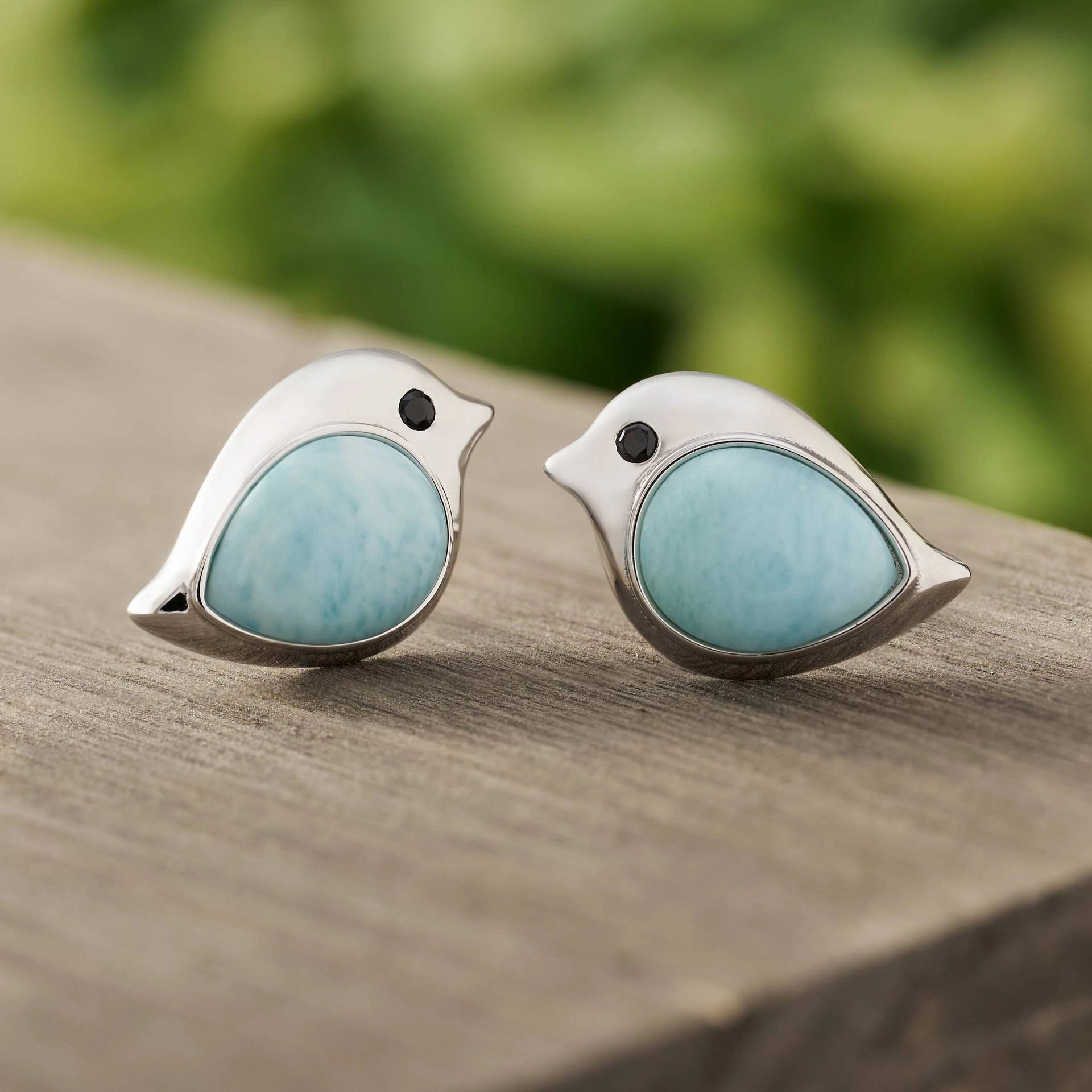 Wholesale Sky Blue Three Sparrow Retro Personality Creative Simple Jewelry Necklaces
