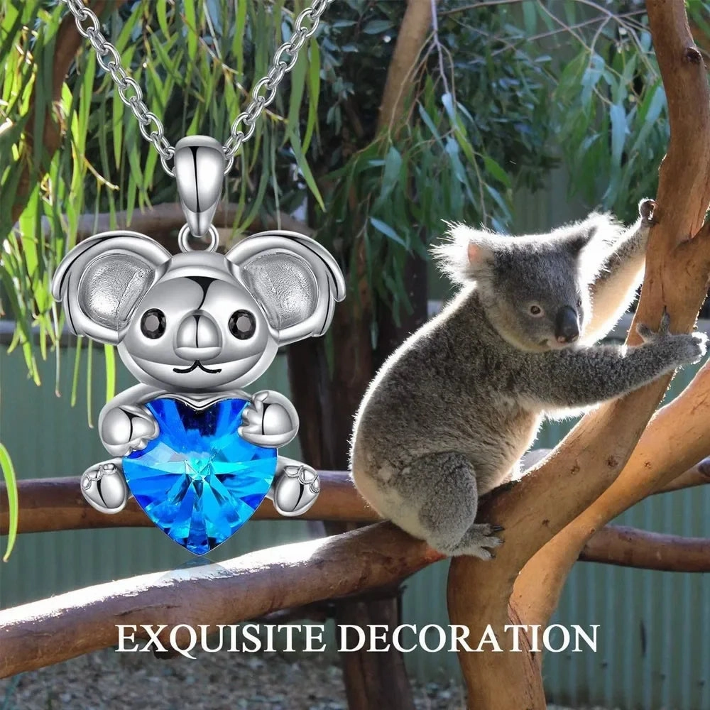 Wholesale sloth pendant necklace Crystal