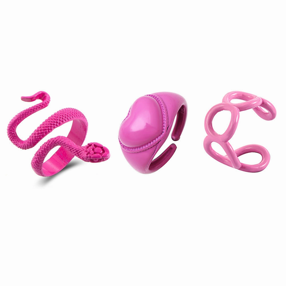 Wholesale Snake  Alloy Rings Set