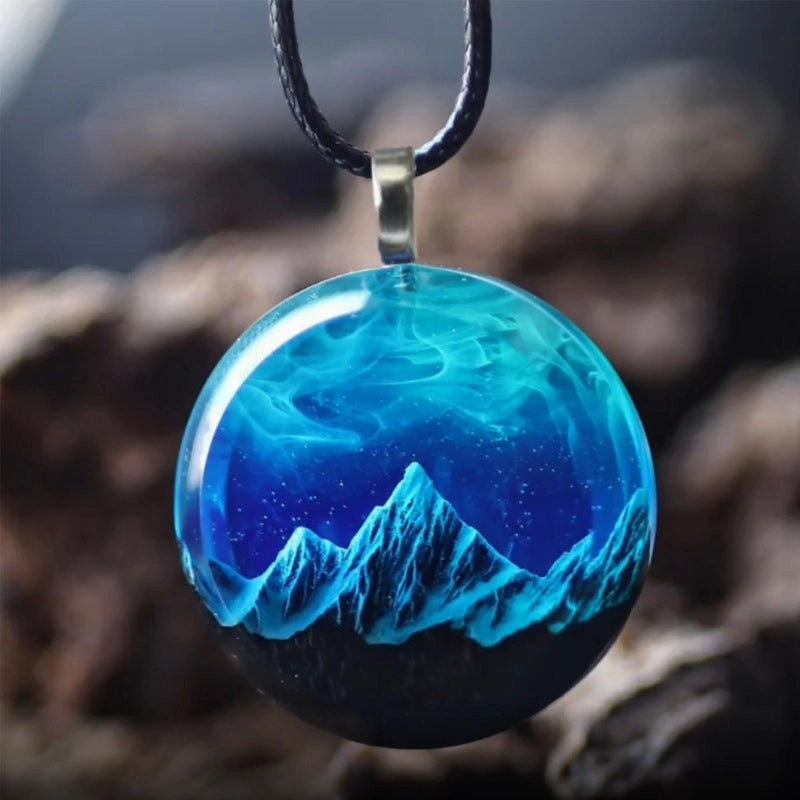 Wholesale Snow Mountain Pendant Necklaces