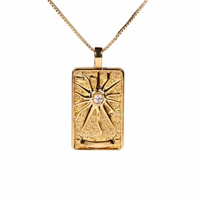 Wholesale Solomon Tarot Pendant Copper Necklace Set