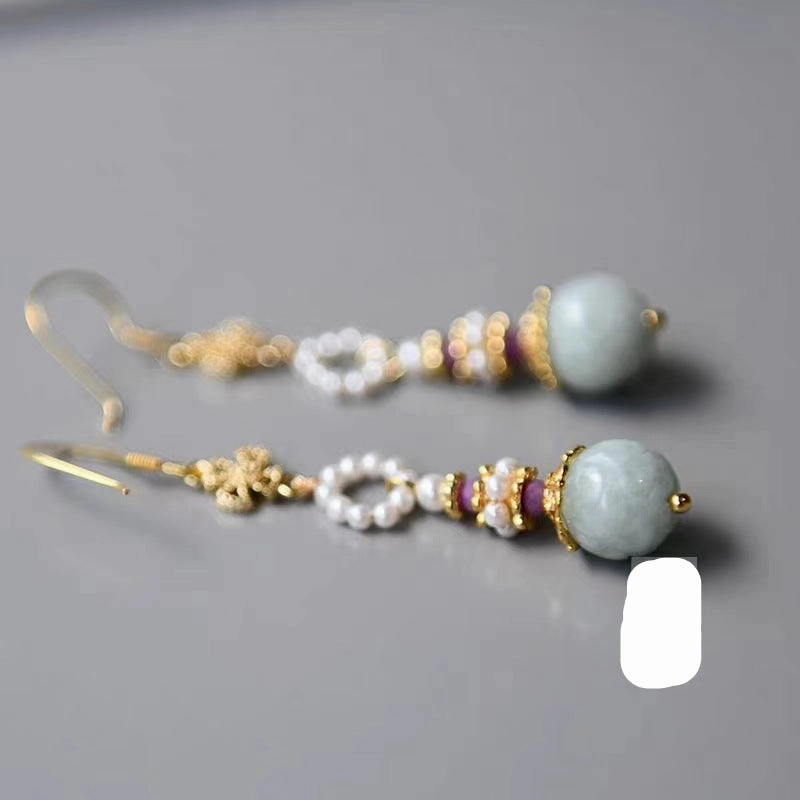 Wholesale Song and Ming Dynasty Hanfu accessories Red Mansion Relic Earrings