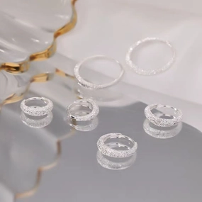 Wholesale Sparkling earrings, ear clips, niche design, earrings, frosted