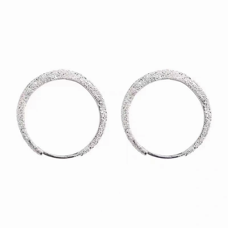 Wholesale Sparkling earrings, ear clips, niche design, earrings, frosted