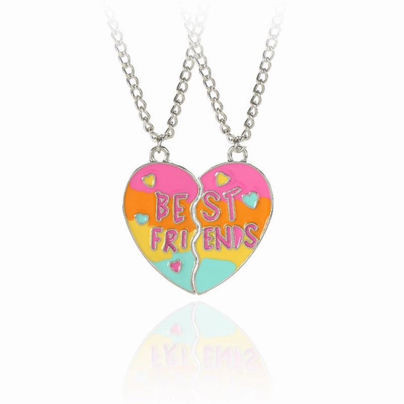 Wholesale Splicing Fashion Love Sweet Necklaces