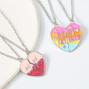 Wholesale Splicing Fashion Love Sweet Necklaces