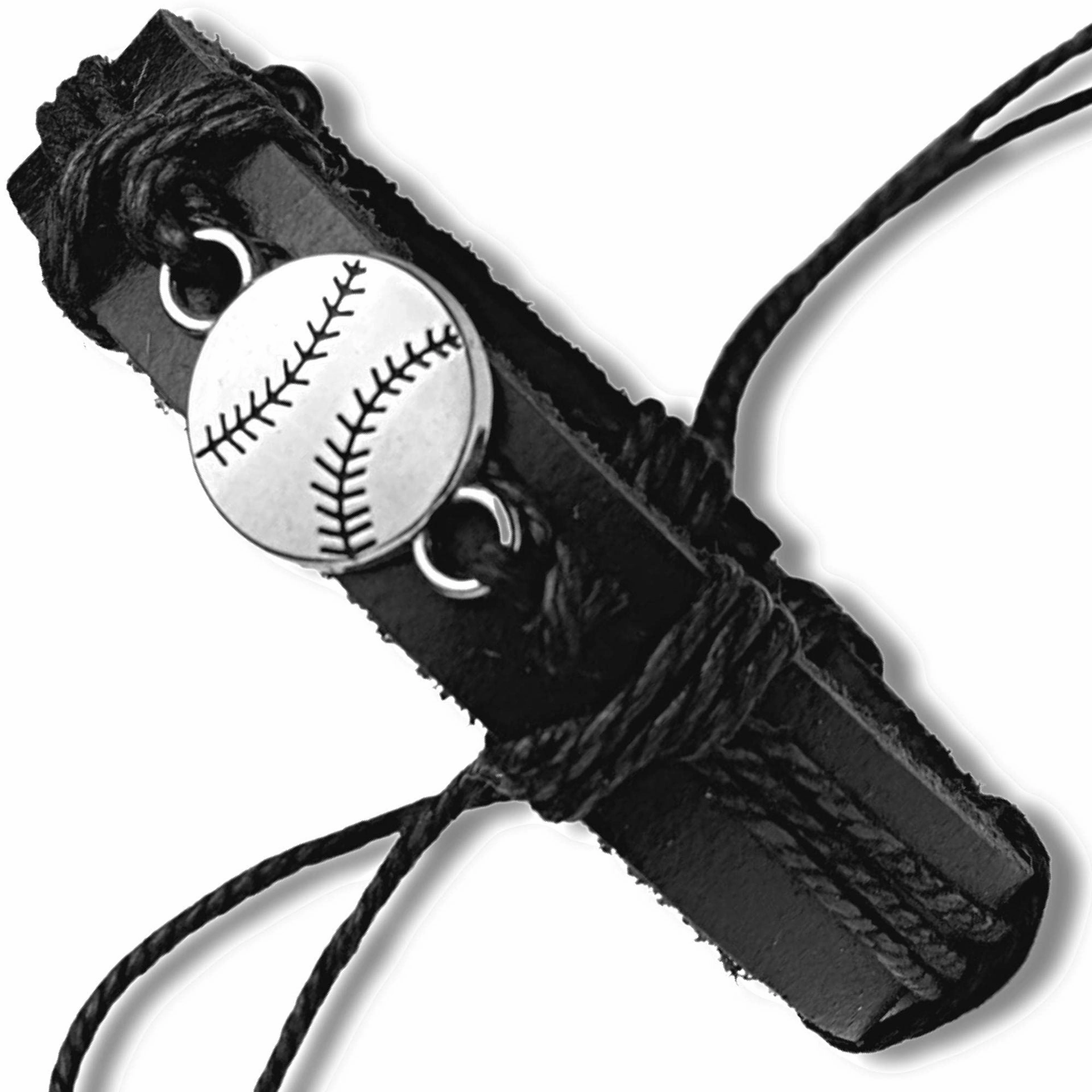 Wholesale Sports Leather Football Basketball Hockey Alloy Adjustable Hand Woven Football Leather Bracelet