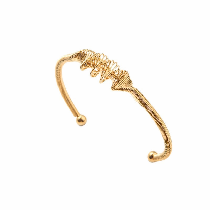 Wholesale Spring Wave Non fading Simple and High end Light Luxury Bracelet