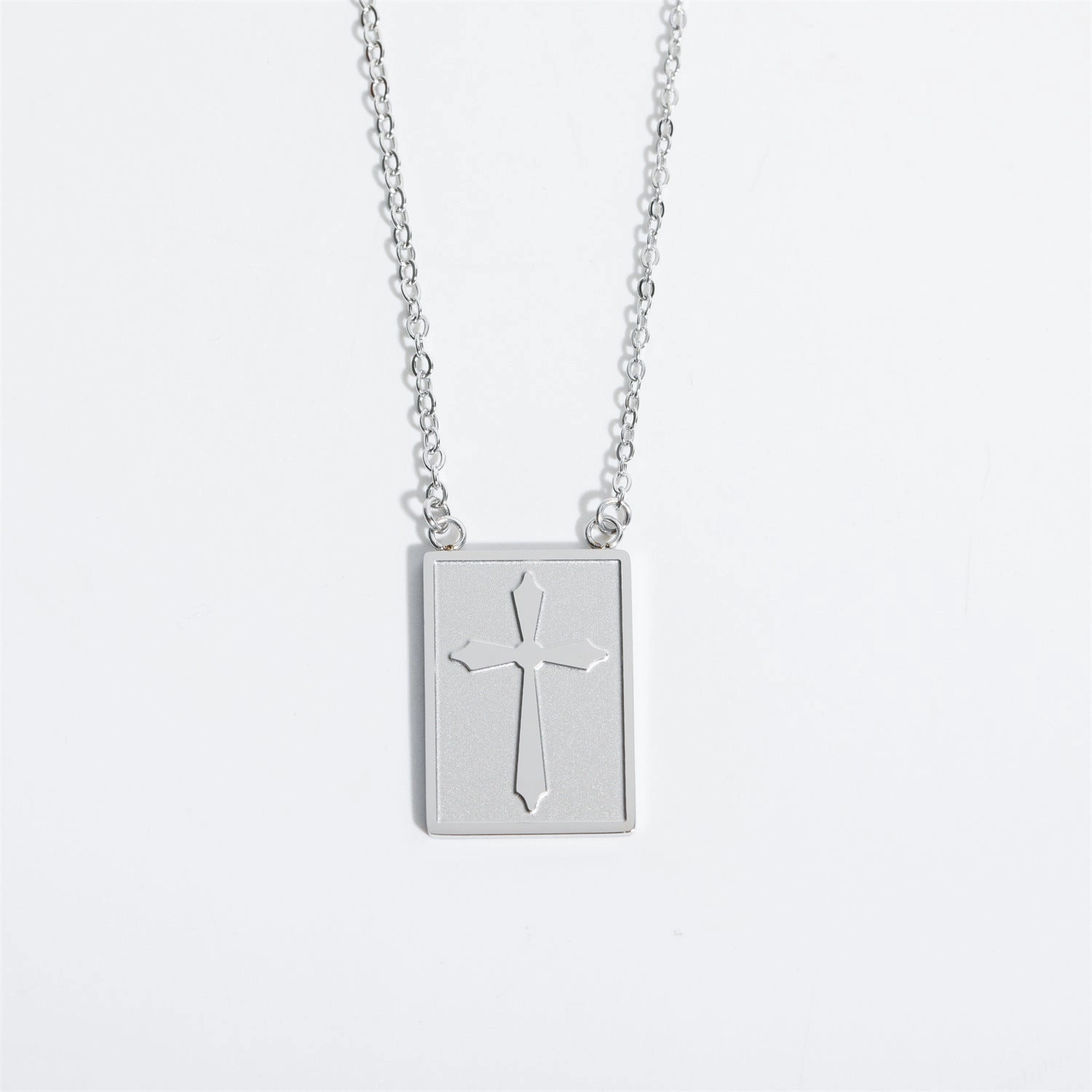 Wholesale Square Pendant Stainless Steel Necklace